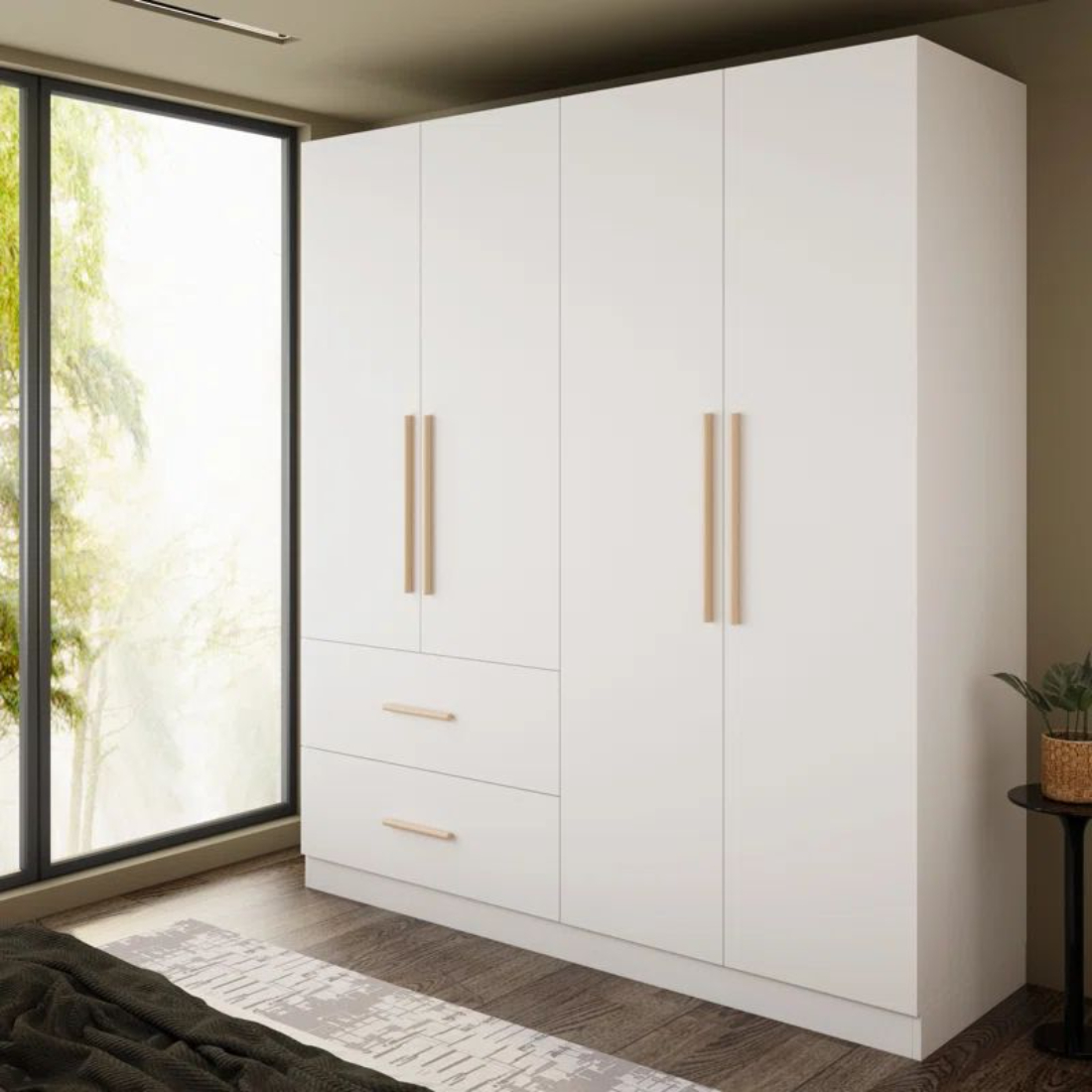 Primrose 4 Door Wardrobe Without Mirror - WR124
